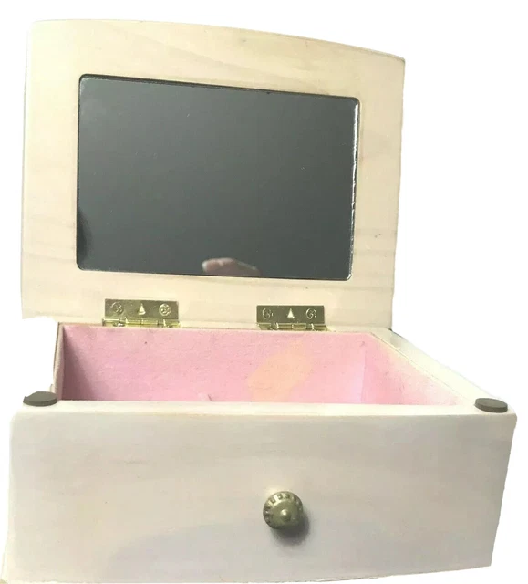 Vintage Wooden Jewelry Box Shabby Chic Painted Pink Roses Gorgeous Boho Deal Vintage Wooden Jewelry Box Shabby Chic Painted Pink Roses Gorgeous Boho Deal