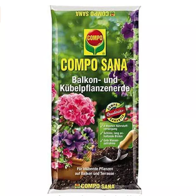COMPO Sana Balkon- und Kübelpflanzenerde, 50 Ltr