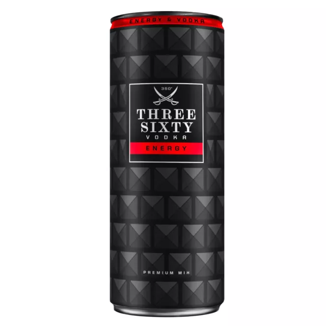 THREE Sixty Vodka Energy 10%Vol