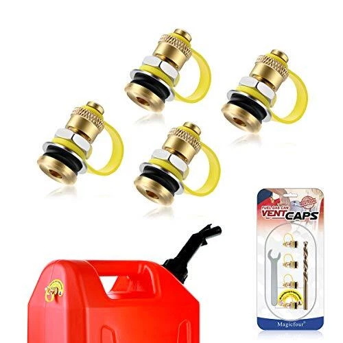 Magicfour Fuel Gas Can Vent Caps, 4 Pack Fuel Gas Can Vent Kits Fuel Gas Tank...