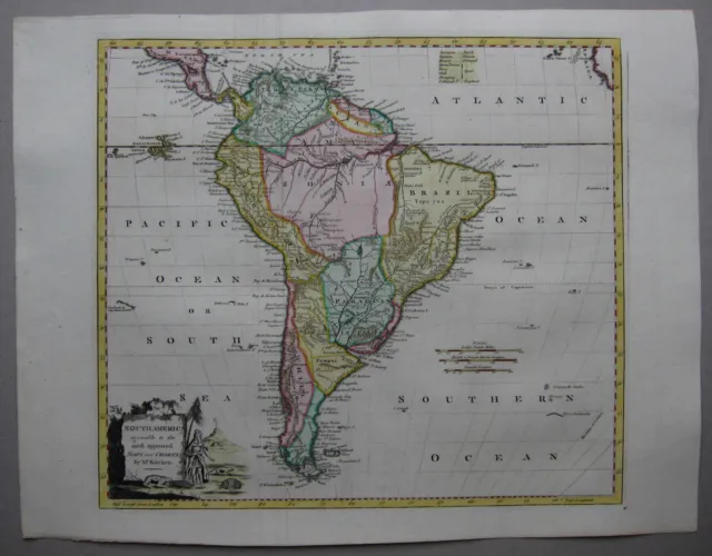 Südamerika - Kitchin / Baldwyn 1794 - South America agreeable to the most ... 2