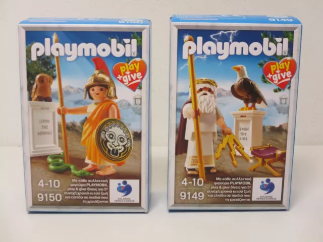 Playmobil Griechische Götter 9149 Zeus 9150 Athene OVP NEU Sammlung