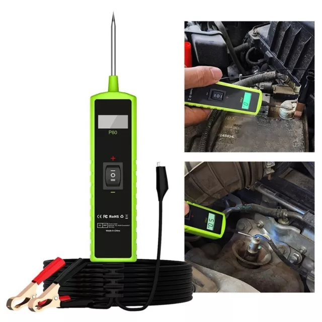 6-30V Digital Automotive Car Power Probe Circuit Electrical Tester w/Light N5N1