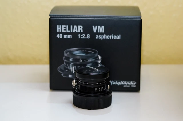*** Voigtländer Objektiv Heliar 40 mm f2.8 asphärisch VM für Leica schwarz ***