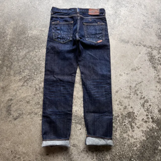 PRPS Indigo Blue Selvedge Denim Jeans Mens Actual Size 32x32