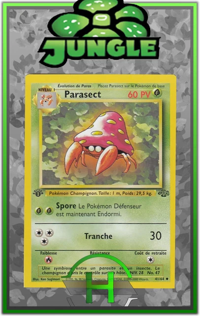 Parasect 1ère Édition - Jungle - 41/64 - Carte Pokémon Française