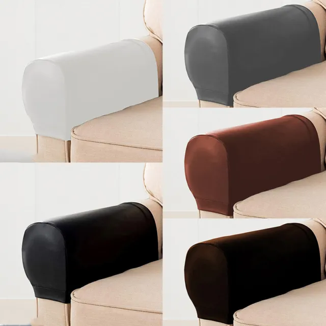 2 Universal-Stuhlarmbezüge Schonbezüge Für Couch Sofa Sessel Ausziehbare #N
