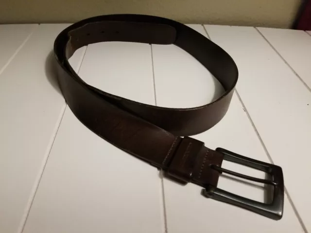 CARHARTT MENS SIZE 44 Genuine Leather Brown Belt 2203 $23.99 - PicClick