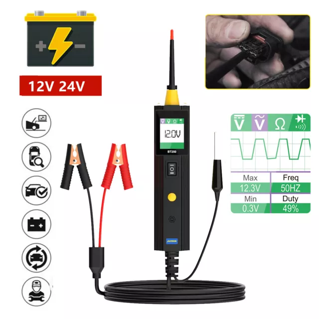 Power Probe Car Electrical Circuit System Tester Current Diagnostic Tool 12V 24V