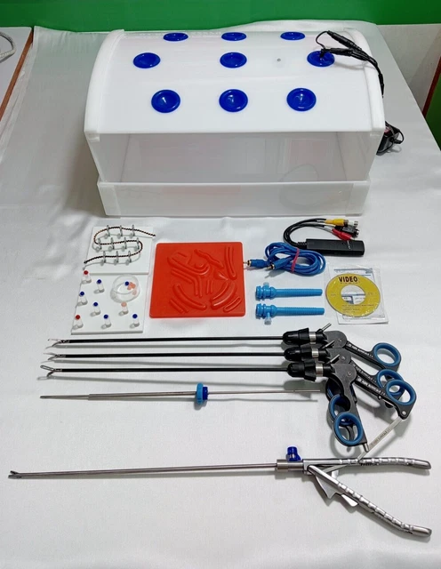 Laparoscopic Rectangular shape Endo trainer with Reusable Instrument CE approved