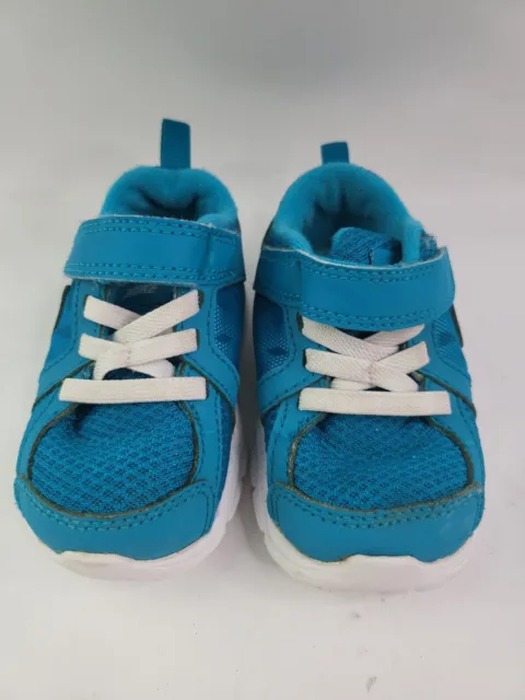 Infant Nike Fusion Run  525595  turquoise white toddler Size 5c