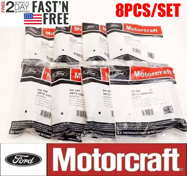 8PCS OEM Ignition Coils Motorcraft DG508 For Ford F150 4.6L 5.4L 6.8L 3W7Z12029A