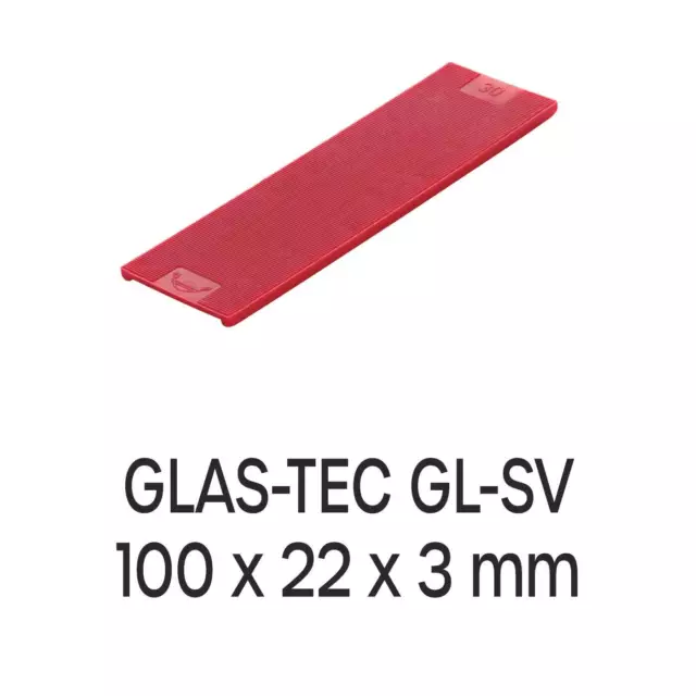 Fensterbau Verglasungsklötze Roto GLAS-TEC GL-SV 100 x 22 x 3 mm, 1000 Stück