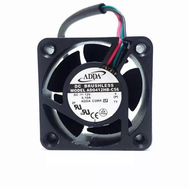 New ADDA AD0412HB-C56 40*40*20MM 4020 DC12V 4cm 3PIN Axial cooling fan