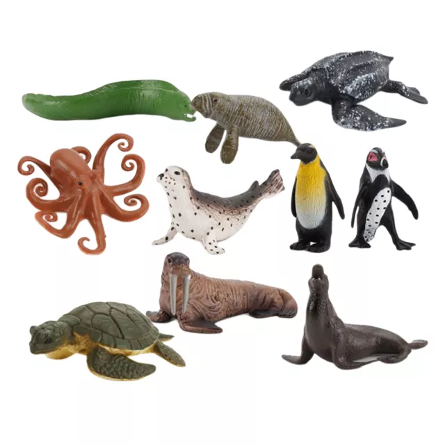 10 Stück Tiermodell Sea Life Figur Tiere Spielzeug für Kinder