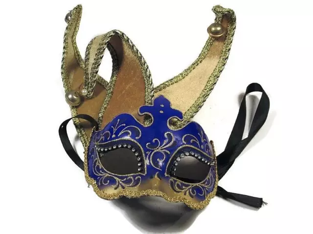 Venetian Masquerade Mask Hand Painted Made in Venice Italy Pier 1 Imports Bells