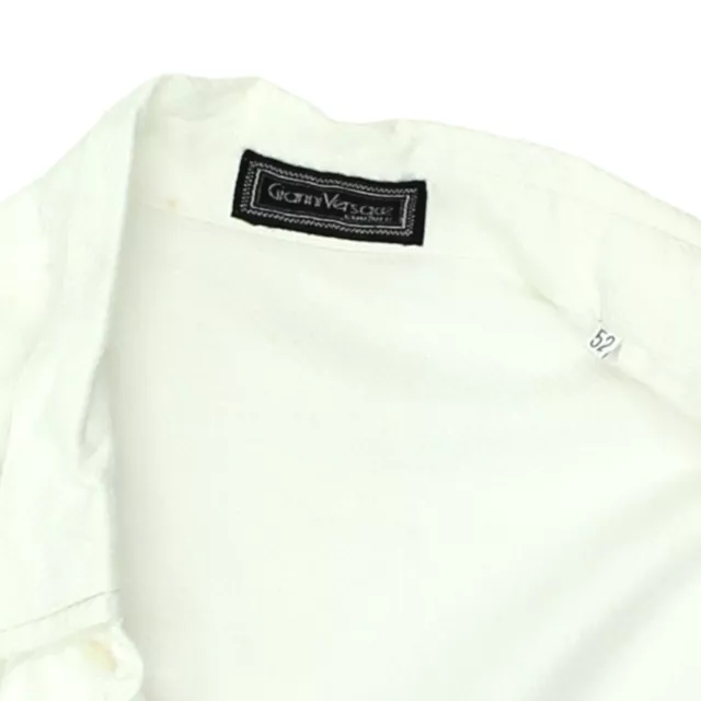 Gianni Versace Mens White Shirt | Vintage High End Designer Formal Wedding VTG 2