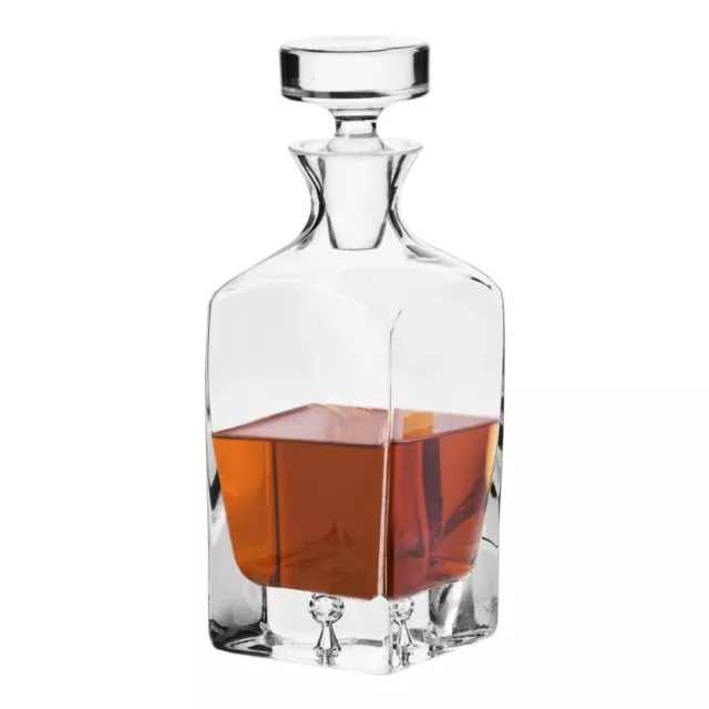 Krosno Legend Caraffa da whisky brandy rum vetro | 750 ml | Fatto a mano