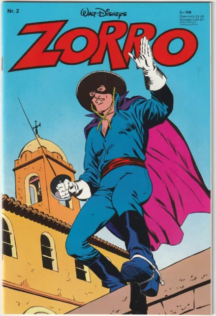 ✪ ZORRO #2, Ehapa/Disney 1979 COMICHEFT TOP Z1