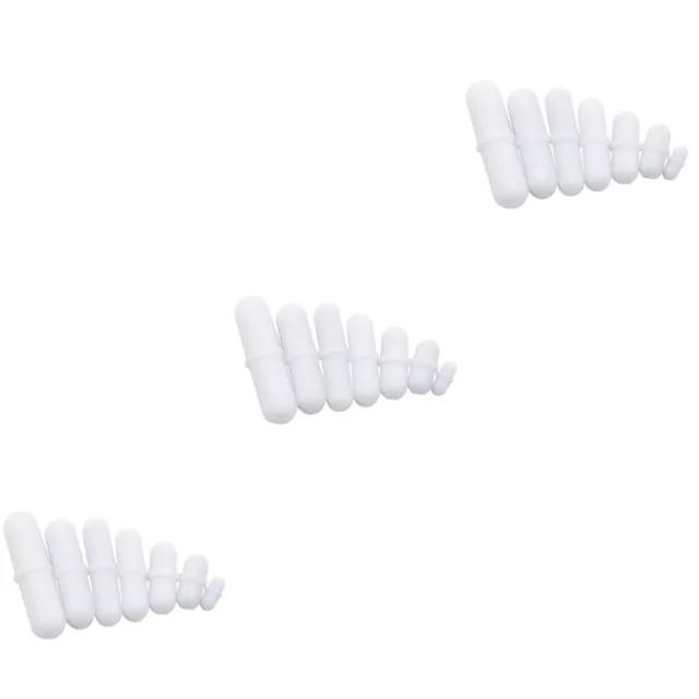 21 Pcs Stirring Bar White Magnets Laboratory Accessories Magnetic Force