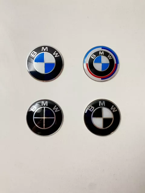 BMW 45mm Emblem Lenkrad Abzeichen Logo Emblem schwarz blau schwarz weiss 50 NEU