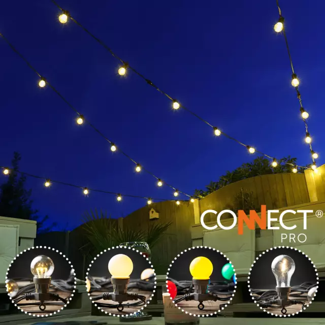 ConnectPro 5m Connectable Festoon EXTENSION Outdoor IP65 LED Lights - NO PLUG