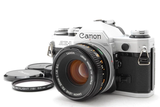 CANON AE-1 SILVER / Lens FD 50mm f/1.4 S.S.C. Exc+5 SLR Z3169