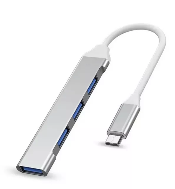 USB 3.0 Splitter Adapter 4Port Hub mit Aktiv Netzteil Verteiler für PC Laptop