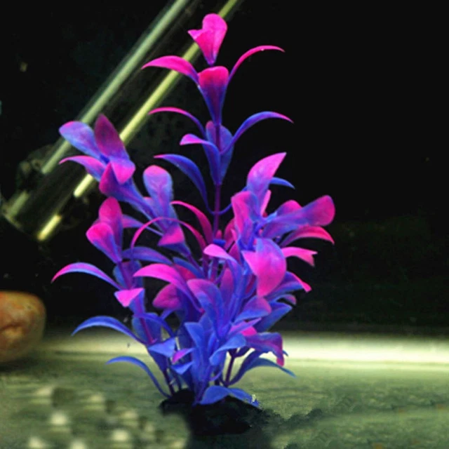 Pianta artificiale erba acquatica parti serbatoio accessori 16 cm decorazione alghe 9