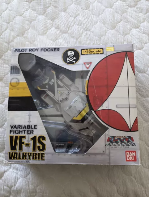 Brand New (2002) Bandai 1/55 Macross Valkyrie VF-1S Roy Fokker Robotech