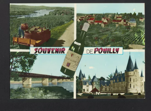 POUILLY-sur-LOIRE (58) VENDANGES au VIGNOBLE , VILLAS , PONT & CHATEAU