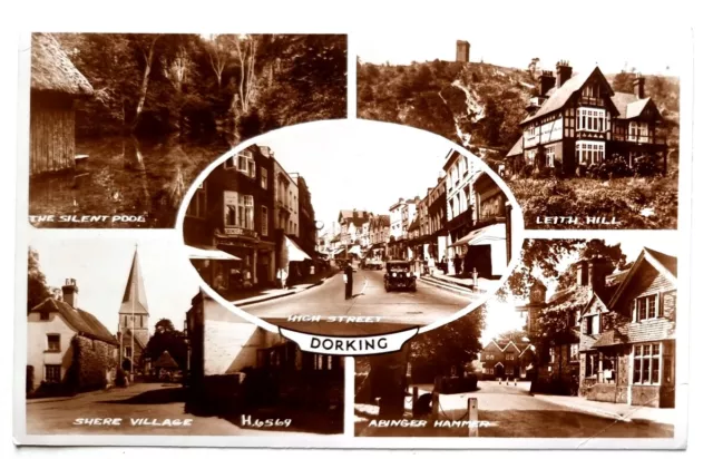 Carte Postale Vintage Dorking Shere Village Abinger Hammer Leith Hill Silencieux