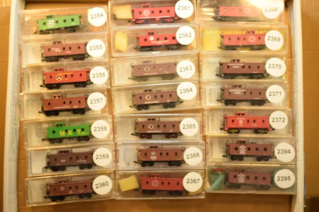 Micro-Trains CABOOSE BN GN CP IC MKT WM MP NP NW NYC PRR TP  sold individually