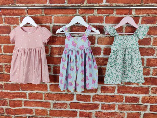 Baby Girls Bundle Age 12-18 Months M&S Next Zara Summer Dress Set Party 86Cm