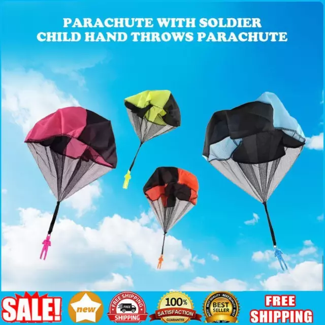 Hand Throwing Play Soldier Parachute Toys for Kids Outdoor Fun Sports Random