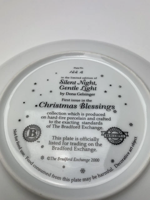 slient night gentle night collectable plate 2