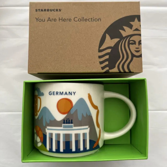 Starbucks Coffee 14oz Germany Mug YAH YOU ARE HERE Cup