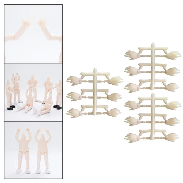 Mini Dolls Movable Hands Model Action Figure Moveable Joints for 16 cm Dolls