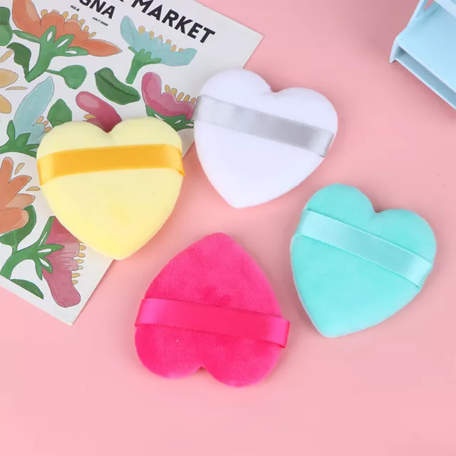 Powder Puff Makeup Tool Love Heart Makeup Puff Sponge Velvet Dry Use Soft Smooth