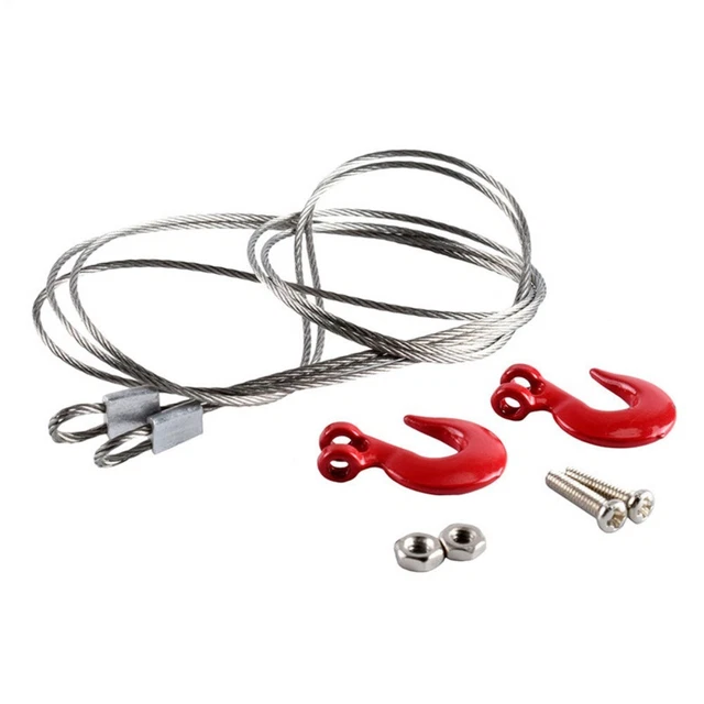 Upgrade Your for AXIAL SCX10 D90 with Metal Towing Hooks