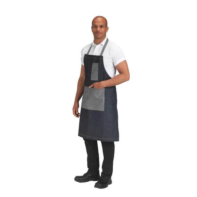 Dennys Heavyweight Denim Pocket Bib Apron (PC2940)
