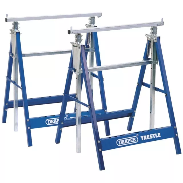 Draper BT/Y2 Telescopic Saw Horses or Builders Trestles Cutting Support Stands