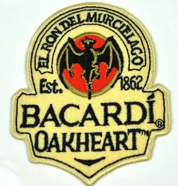 Bacardi Rum Oakheart Fledermaus Bügelflicken Aufnäher Patch Aufkleber NEU OVP