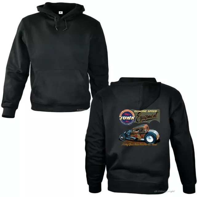 Sweatshirt Hotrod Auto US-Car Garage Automotiv Rockabilly Hoodie Kustom *1048 bl