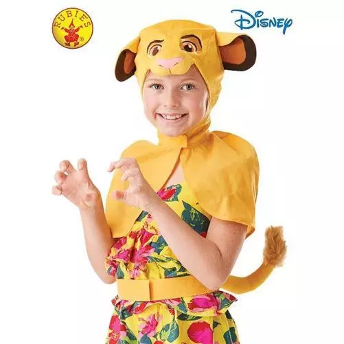 Child Disney Simba Lion King Fancy Dress Costume Official Rubie's Headpiece Tail