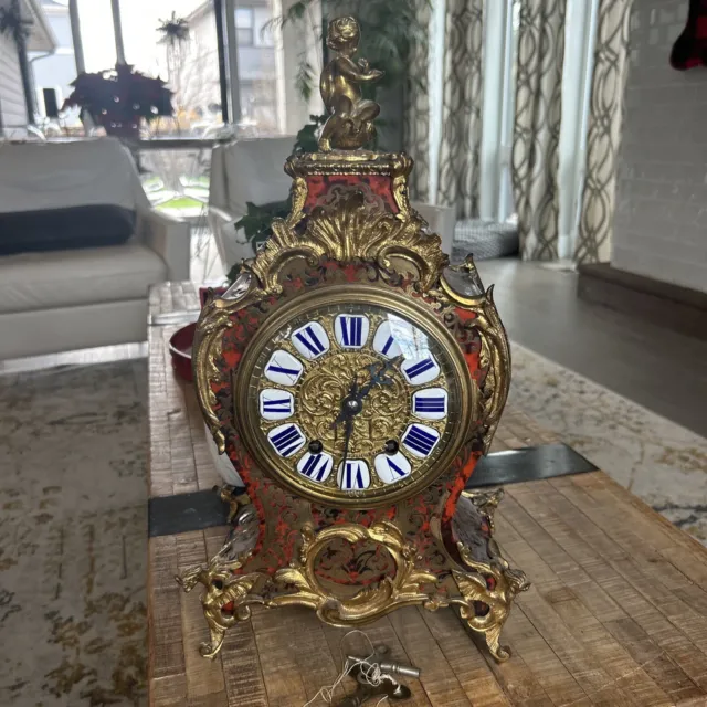 Camerer Kuss & Co French Boulle Mantel Clock