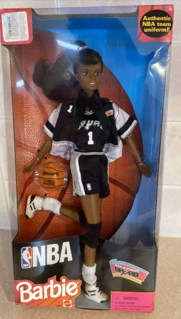 Nba Vintage San Antonio Spurs African American Barbie Doll Wnba