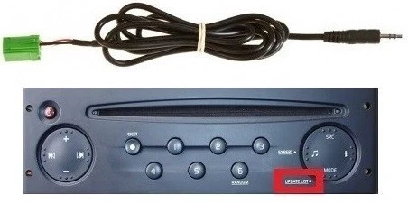 Câble Auxiliaire MP3 Pour Autoradio Renault Update List Modus - Avec Clés D'extraction, Neuf