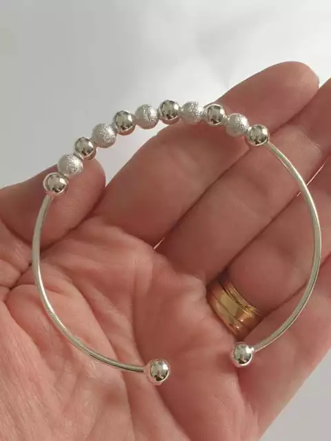 Bracciale da donna in argento 925 con sfere perle braccialetto bambina regalo