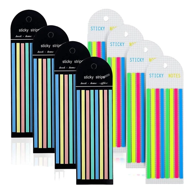 1280 Stck Textmarkerband, Transparente, Klebrige, Lange Seitenmarkierungen,6266
